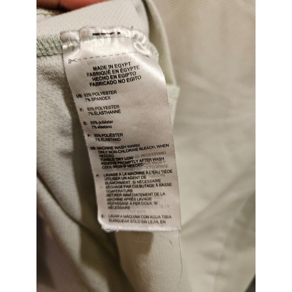 ADIDAS Golf Zip Neck UPF 50 Mesh Long Sleeve GOLF SHIRT Women's Small Green - Picture 8 of 8